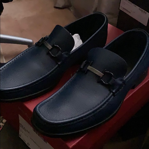 Salvatore Ferragamo Other - Navy Blue Ferragamo loafers